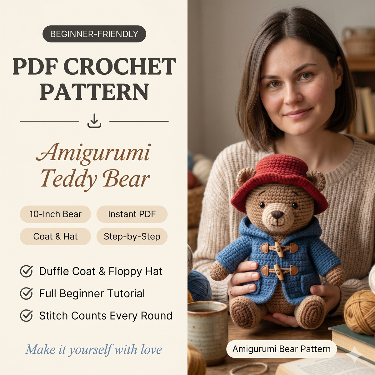 Amigurumi Bear Crochet Pattern