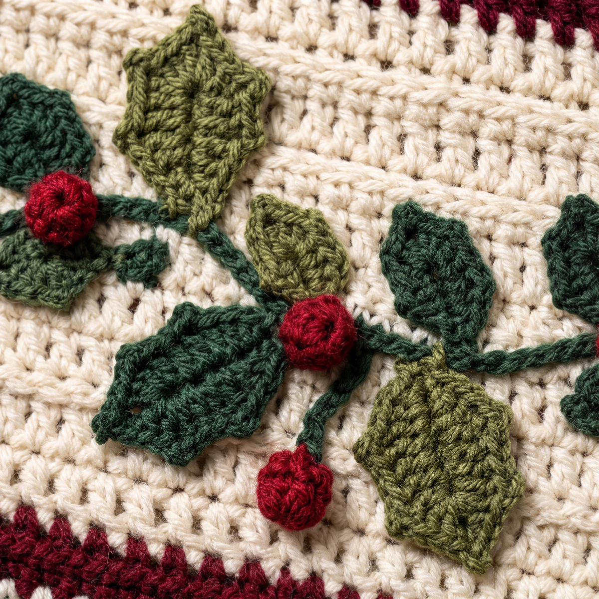 Christmas Tree Blanket Crochet Pattern — example project 2