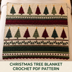 Christmas Tree Blanket Crochet Pattern — example project 1