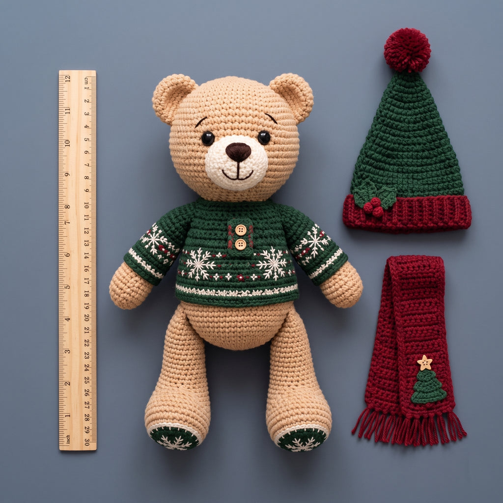 Christmas Bear Amigurumi Crochet Pattern — example project 2