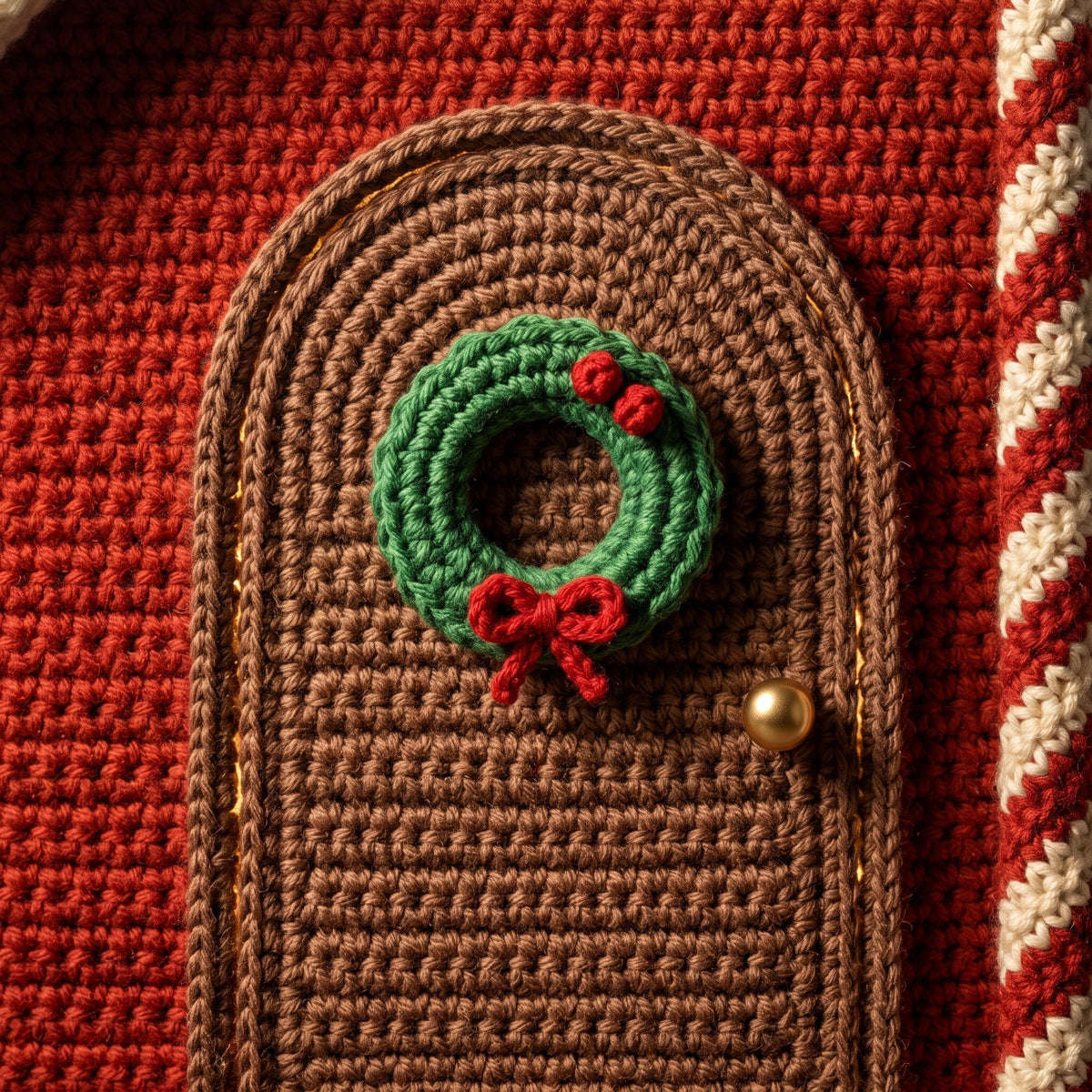 Lighted Christmas Cottage Crochet Pattern — example project 4