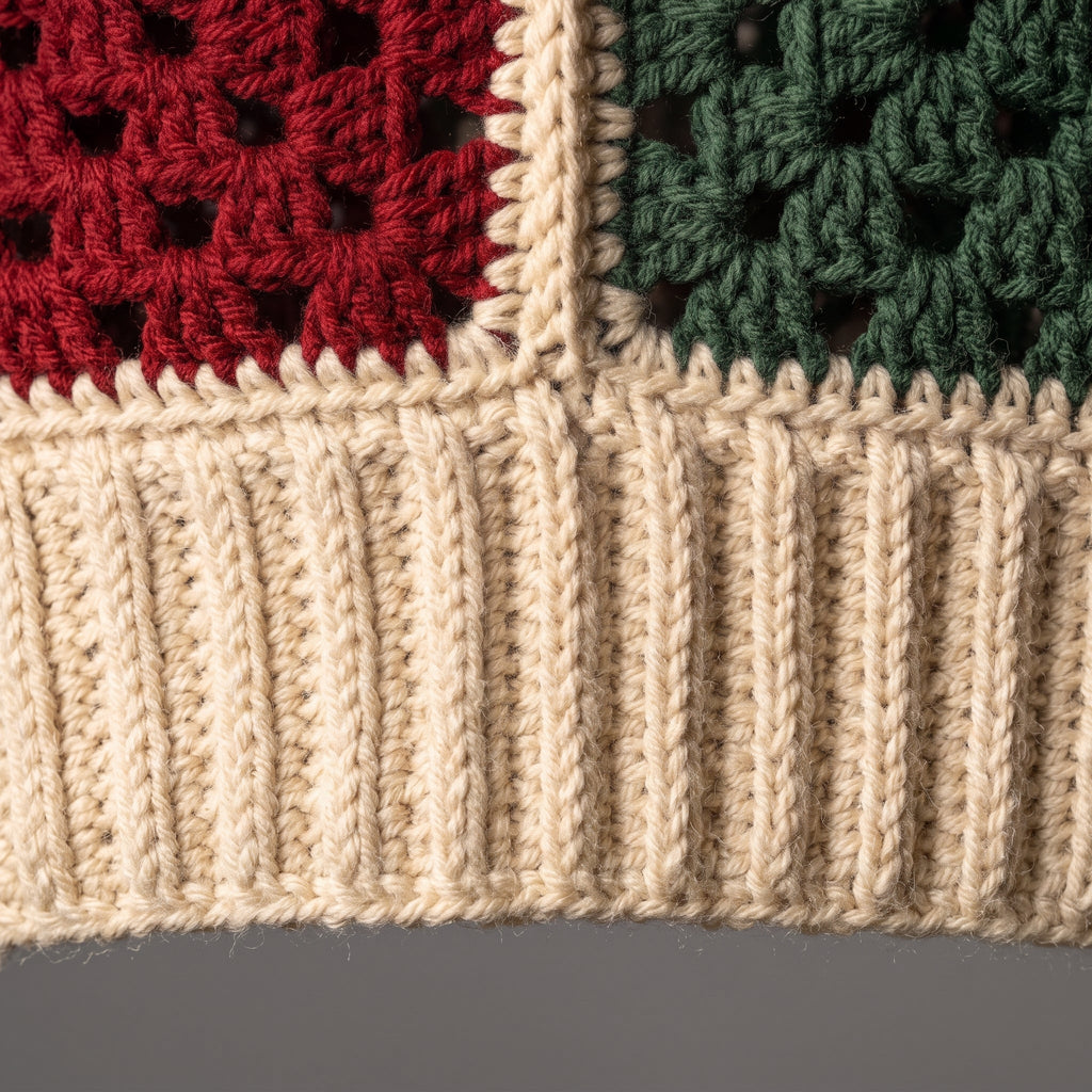 Christmas Granny Square Cardigan Crochet Pattern — example project 4