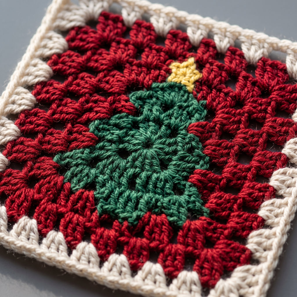 Christmas Granny Square Cardigan Crochet Pattern — example project 5