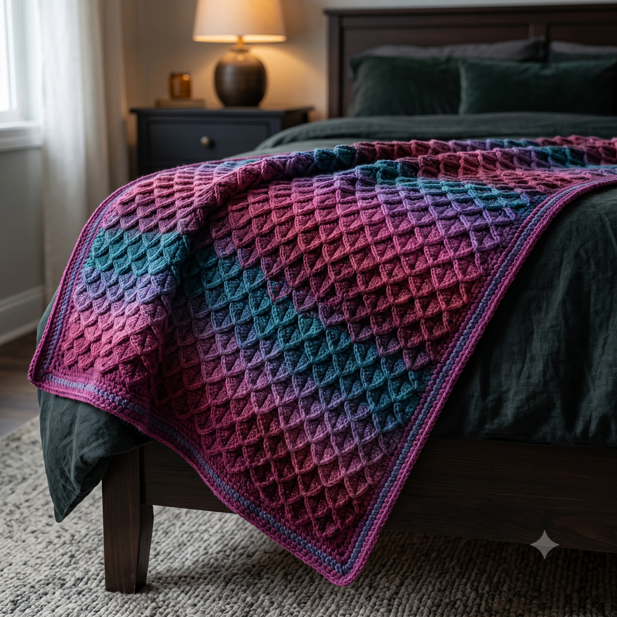 Dragon Scales Blanket Crochet Pattern