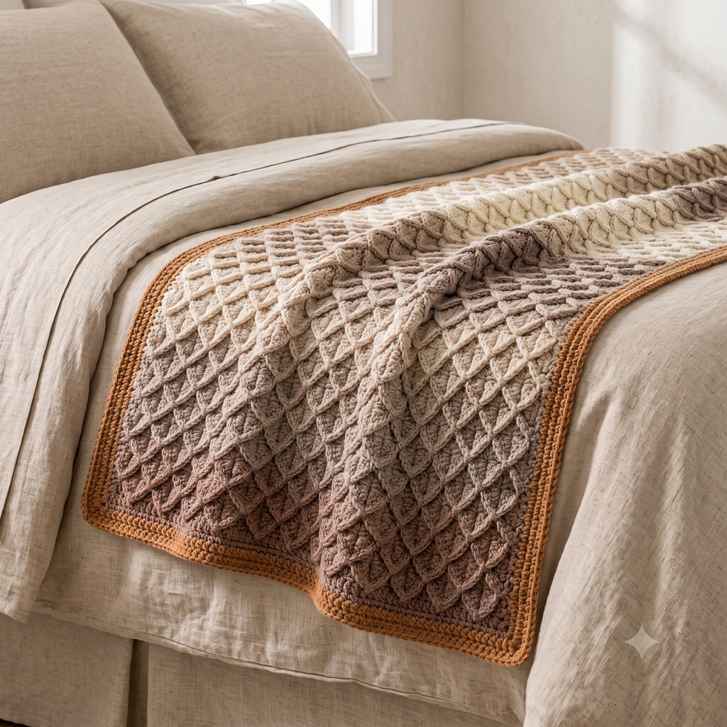 Dragon Scales Blanket Crochet Pattern