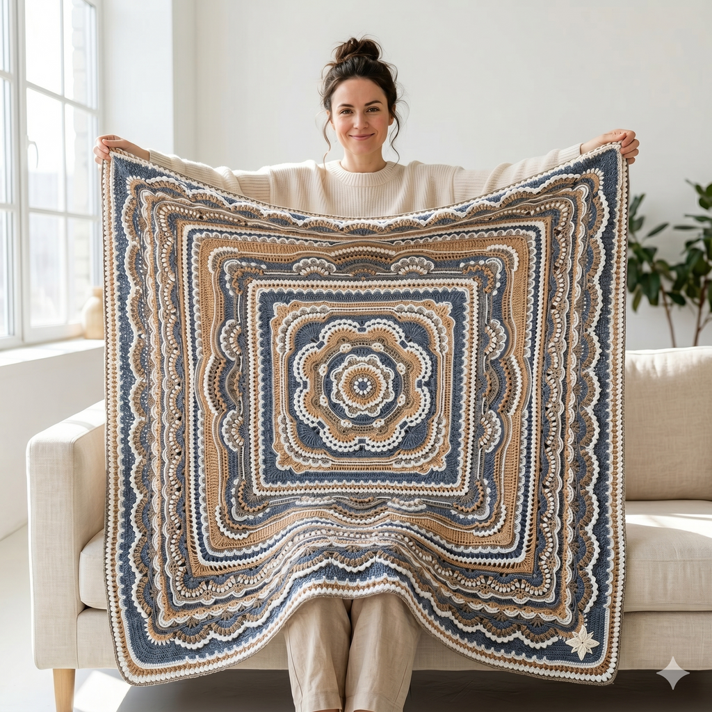 Floral Fantasia Blanket Crochet Pattern