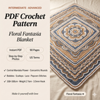 Floral Fantasia Blanket Crochet Pattern