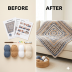 Floral Fantasia Blanket Crochet Pattern