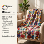 Spiral Swirl Blanket Crochet Pattern