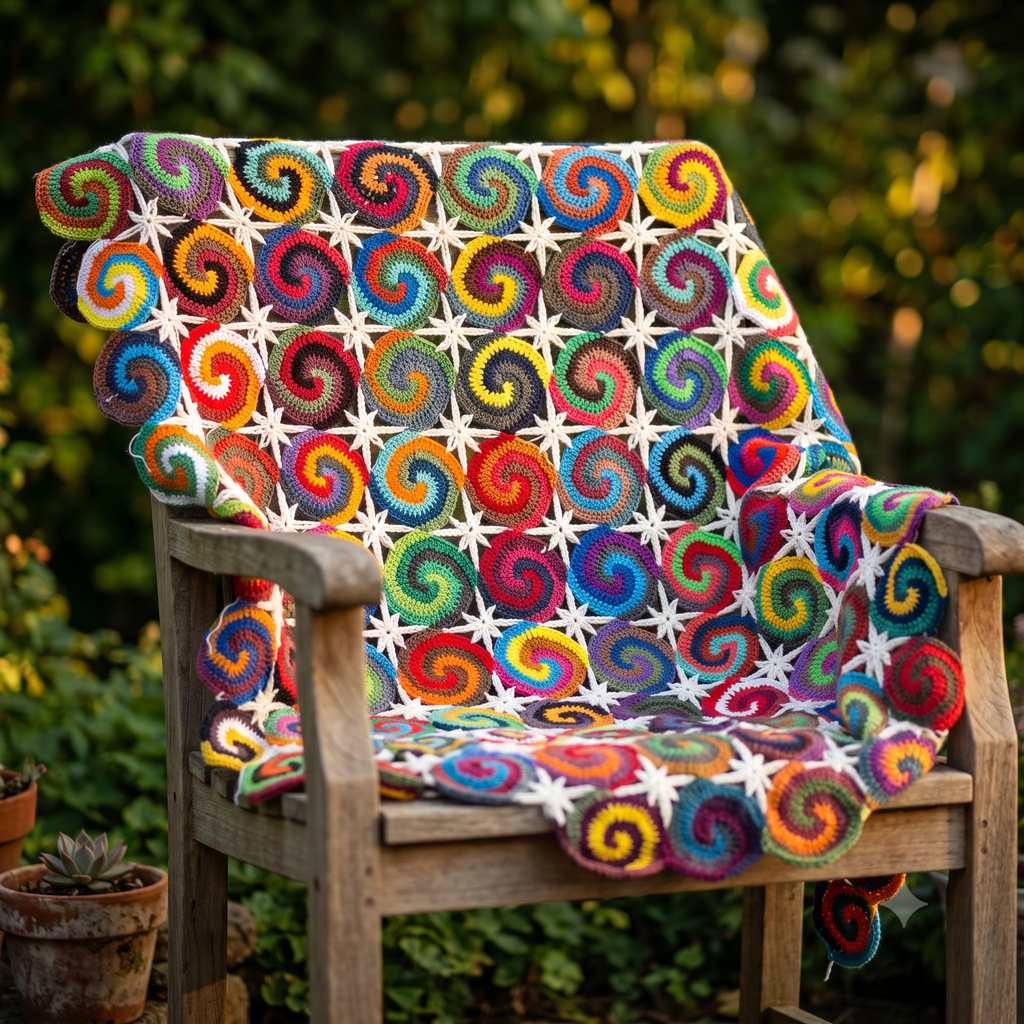 Spiral Swirl Blanket Crochet Pattern