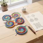 Spiral Swirl Blanket Crochet Pattern