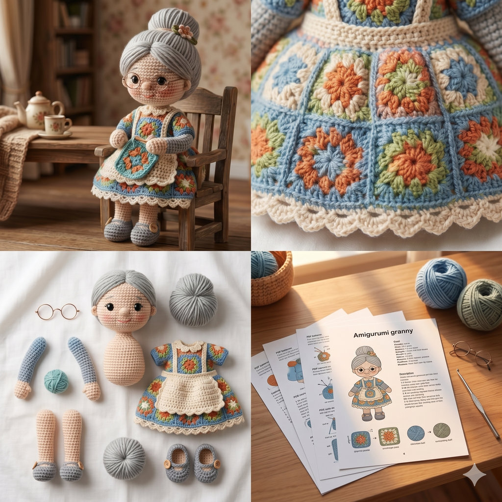 Granny Amigurumi Crochet Pattern
