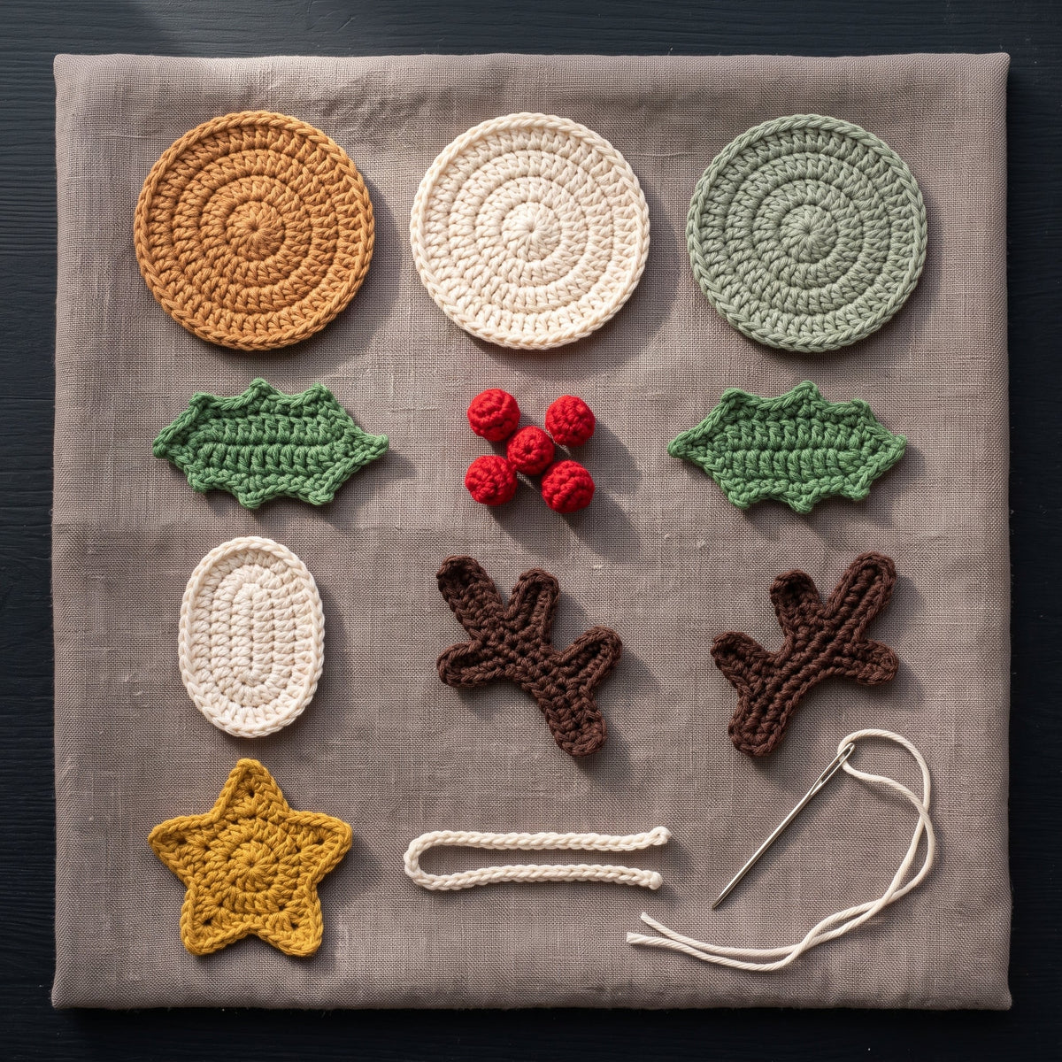 Christmas Ornament Crochet Pattern Set — example project 2