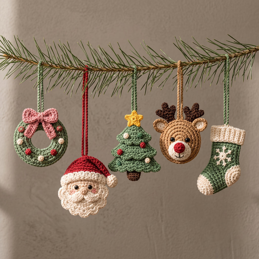 Christmas Ornament Crochet Pattern Set — example project 3