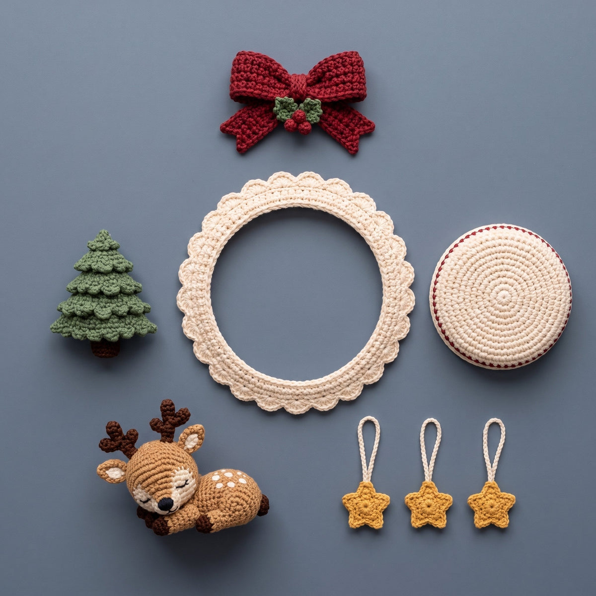 Reindeer Snow Globe Crochet Ornament Pattern — example project 4