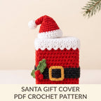 Santa Gift Box Cover Crochet Pattern — example project 1