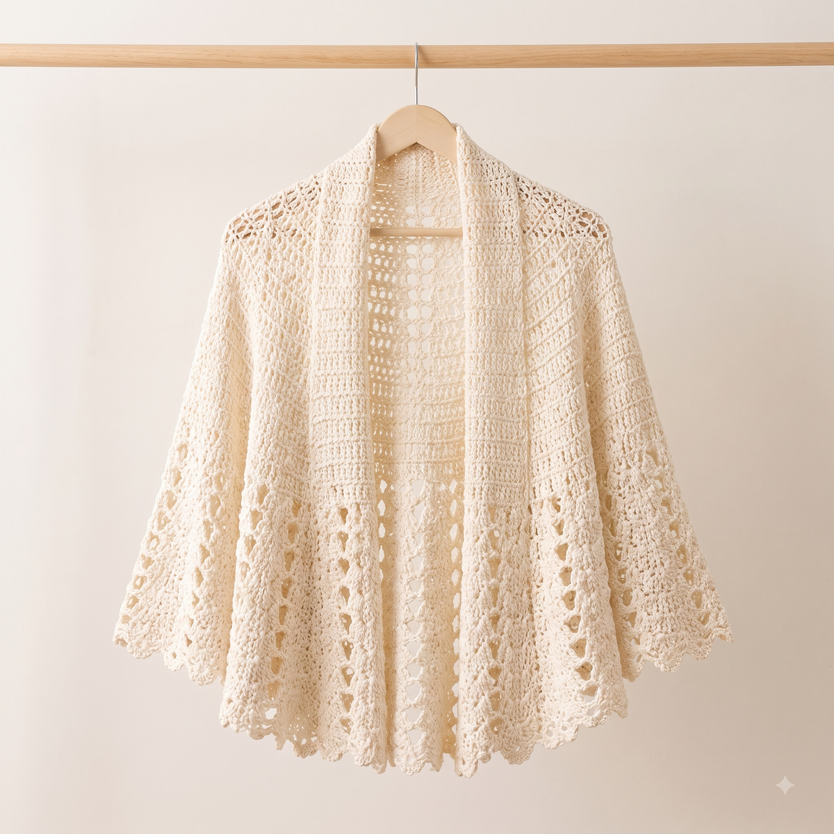 Lace Kimono Shawl Crochet Pattern