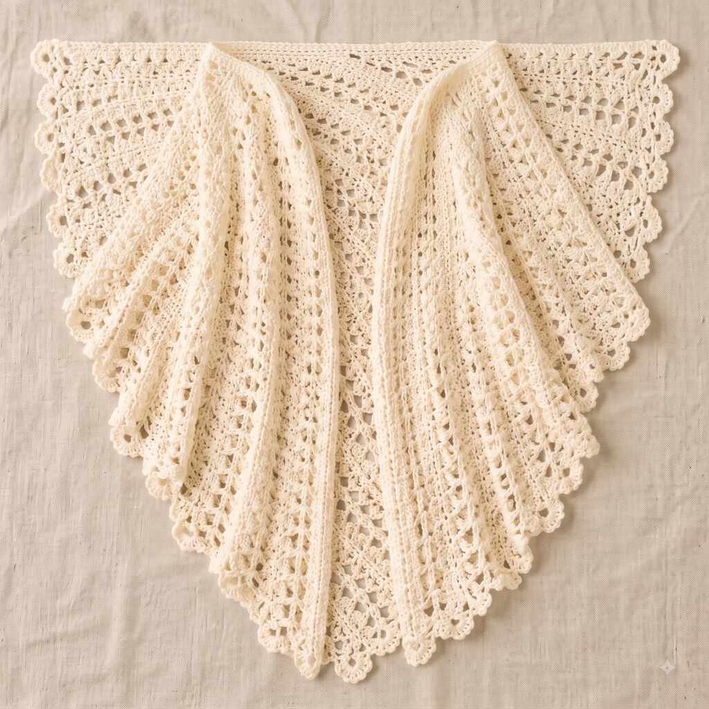 Lace Kimono Shawl Crochet Pattern
