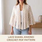 Lace Kimono Shawl Crochet Pattern
