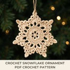 Lace Snowflake Crochet Ornament Pattern — example project 1