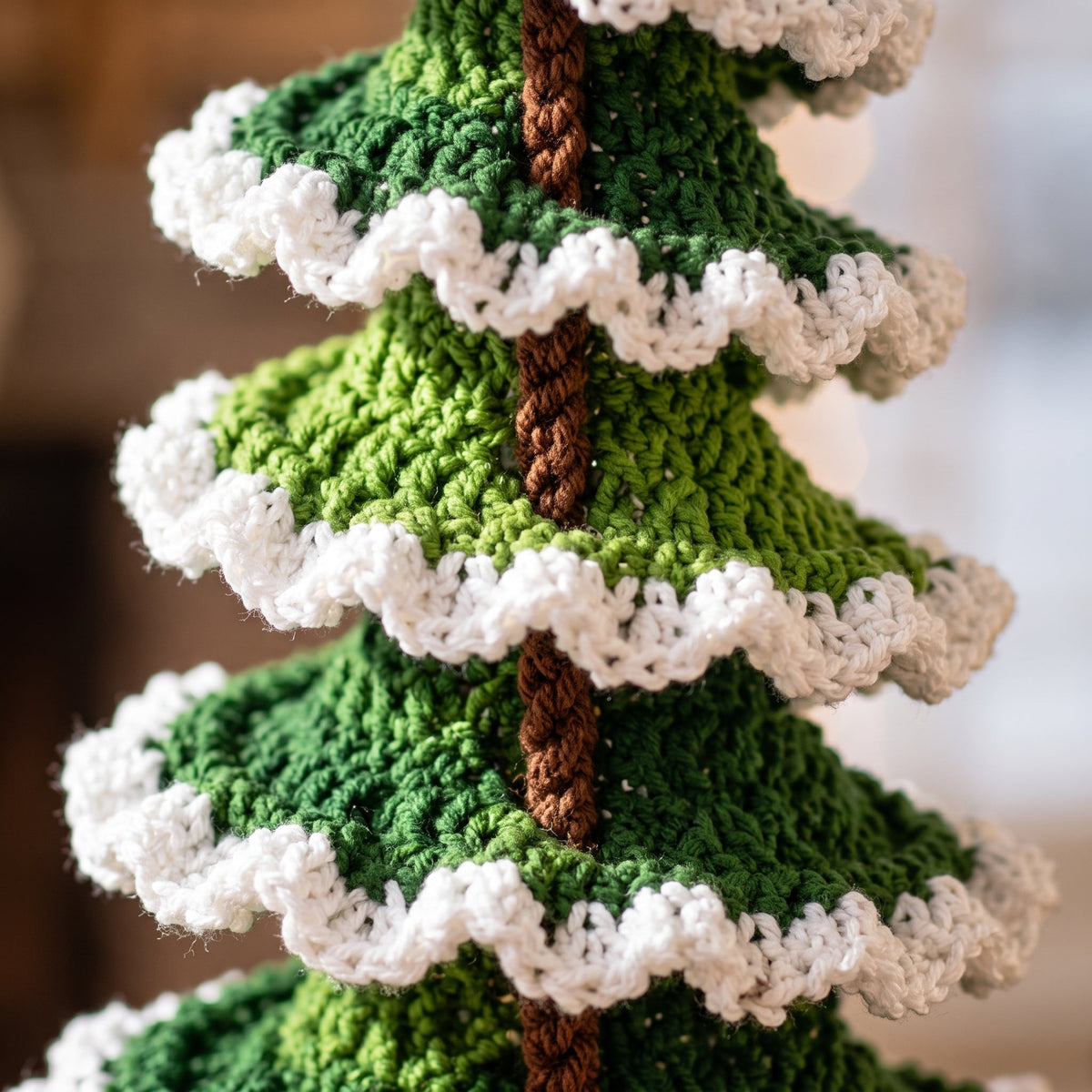Spiral Christmas Tree Crochet Ornament Pattern — example project 3