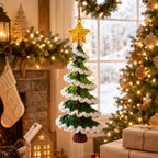 Spiral Christmas Tree Crochet Ornament Pattern — example project 2