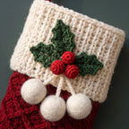 Textured Christmas Stocking Crochet Pattern — example project 4