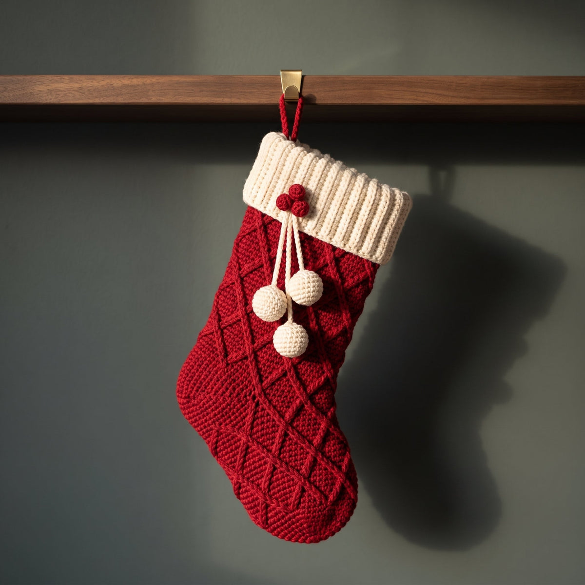 Textured Christmas Stocking Crochet Pattern — example project 2