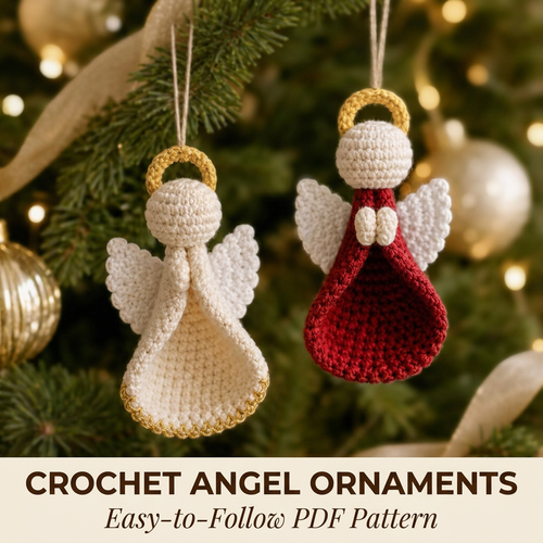 Angel Ornament Amigurumi Crochet Pattern — example project 1