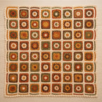 Autumn Flower Granny Square Blanket — image 3