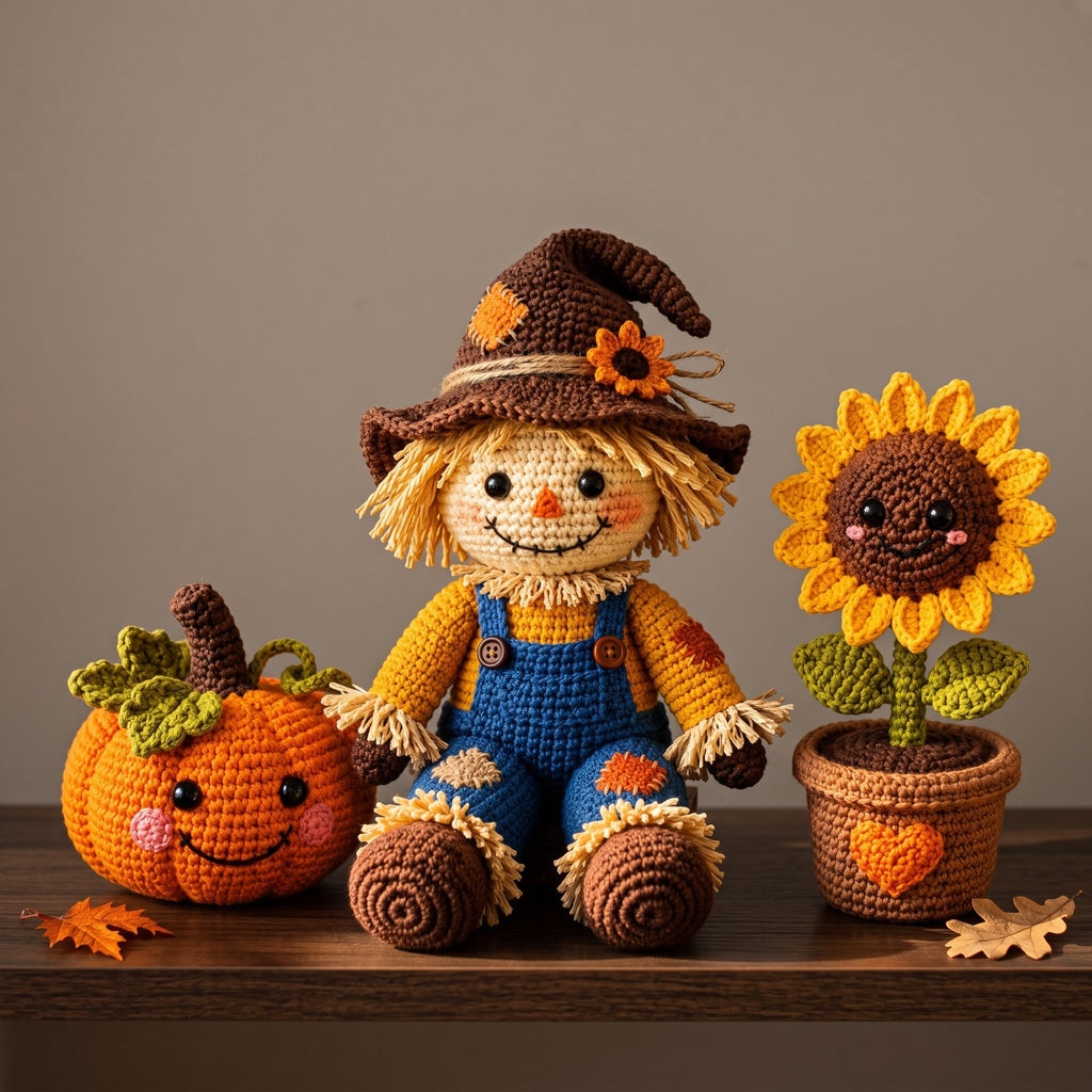 Scarecrow Fall Decor Crochet Set — image 2