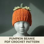 Crochet Pumpkin Hat Pattern 7 Sizes — image 1