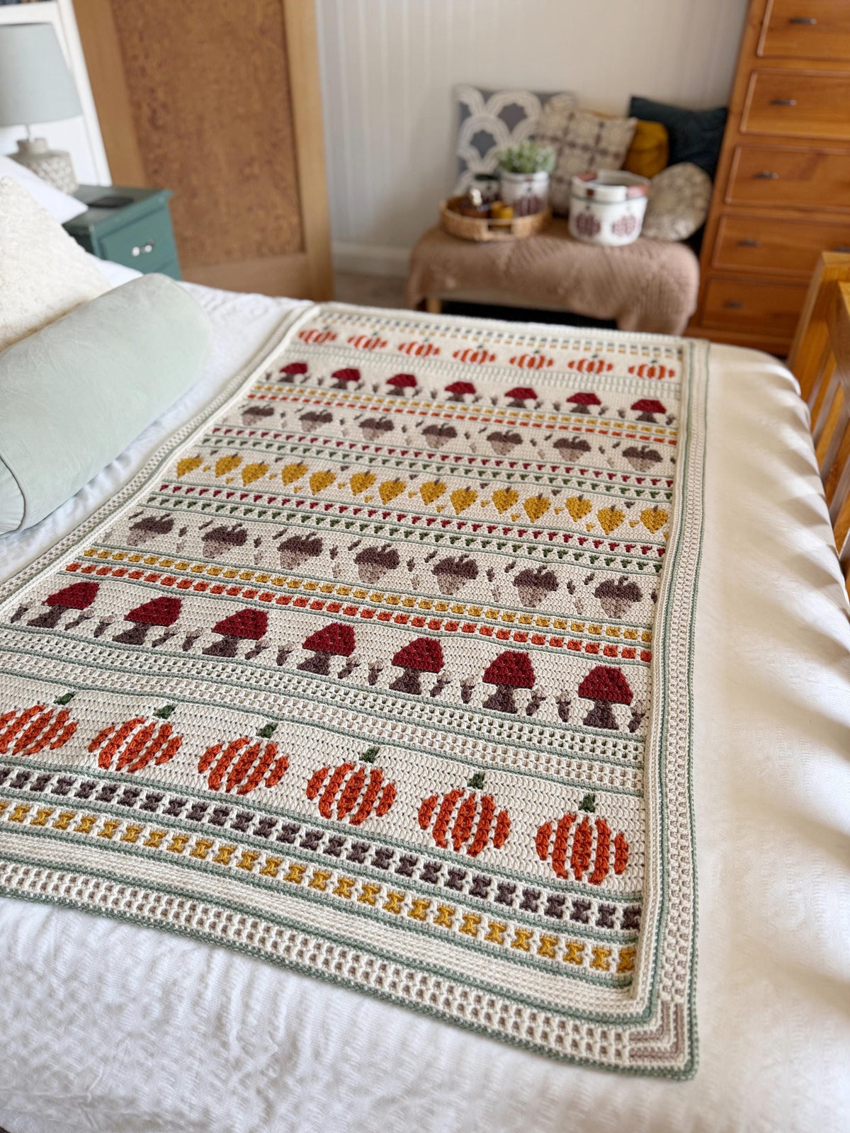 Fall Mosaic Blanket Crochet Pattern — image 10