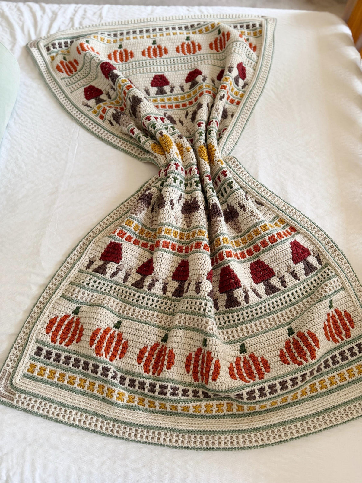 Fall Mosaic Blanket Crochet Pattern — image 17