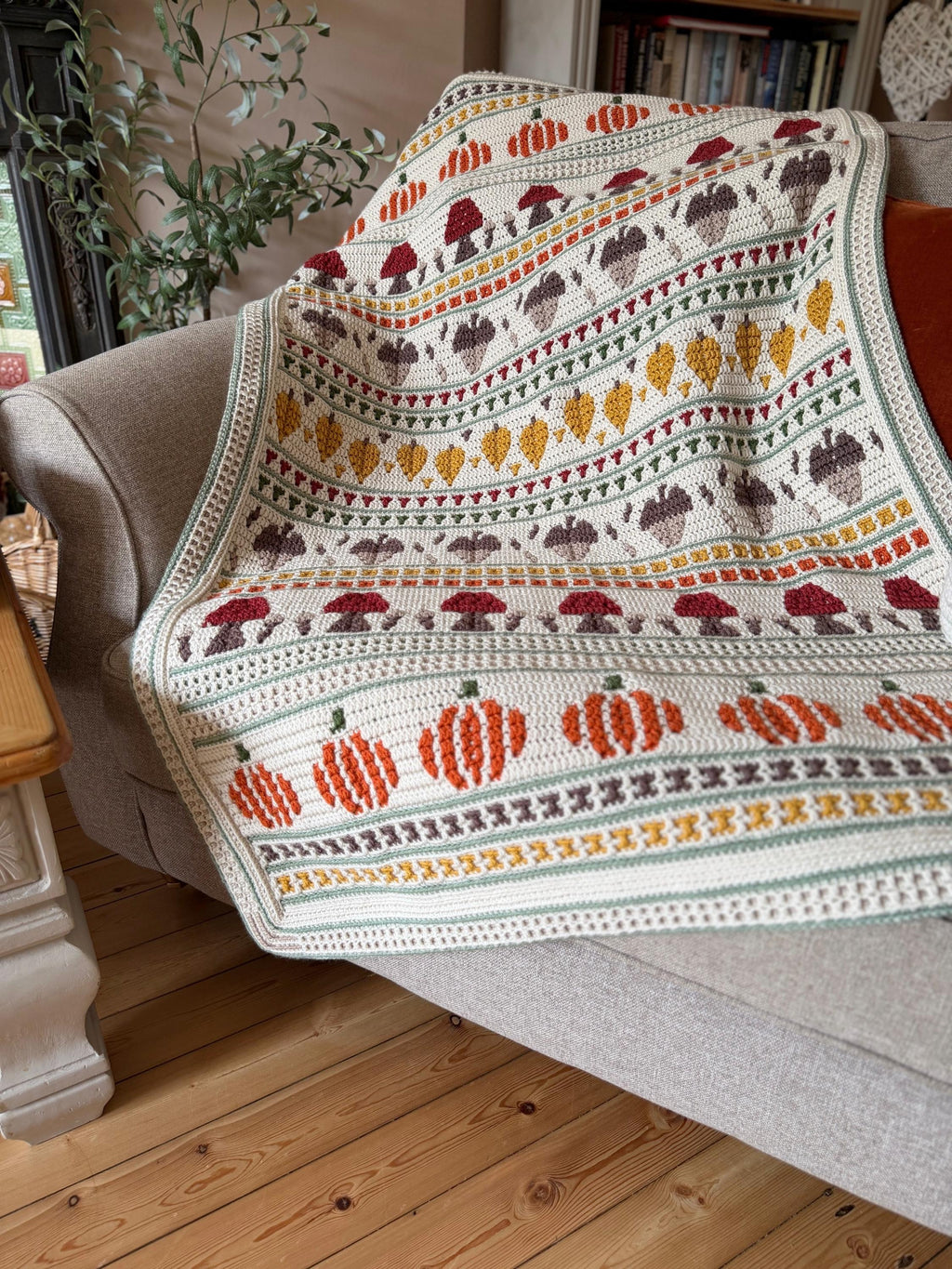 Fall Mosaic Blanket Crochet Pattern — image 2