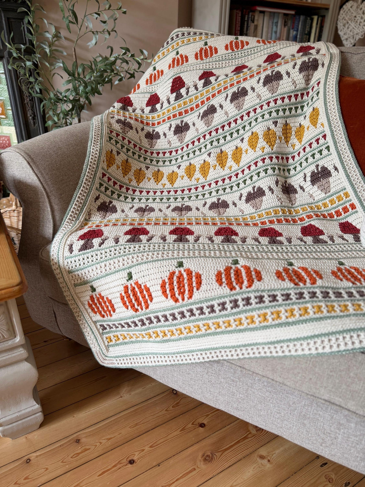Fall Mosaic Blanket Crochet Pattern — image 2