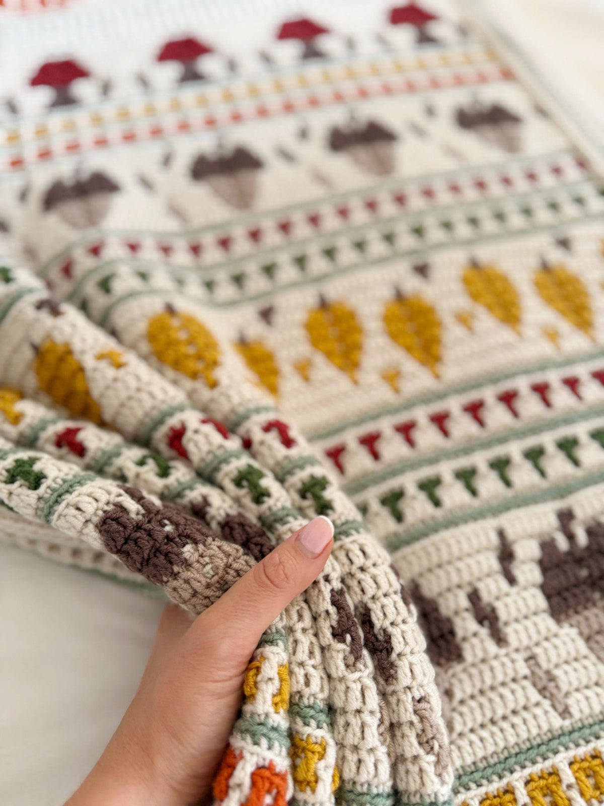 Fall Mosaic Blanket Crochet Pattern — image 3