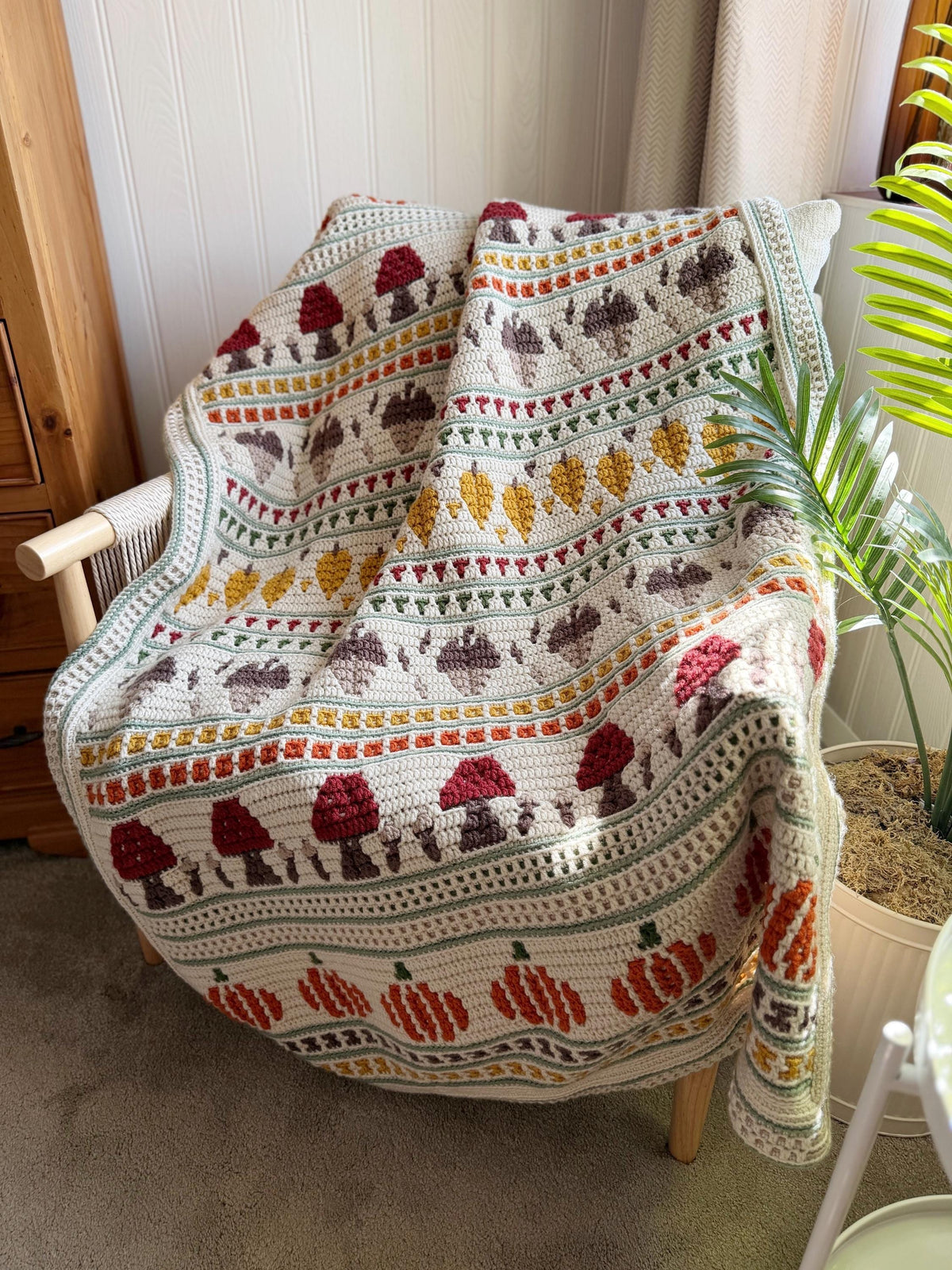 Fall Mosaic Blanket Crochet Pattern — image 6