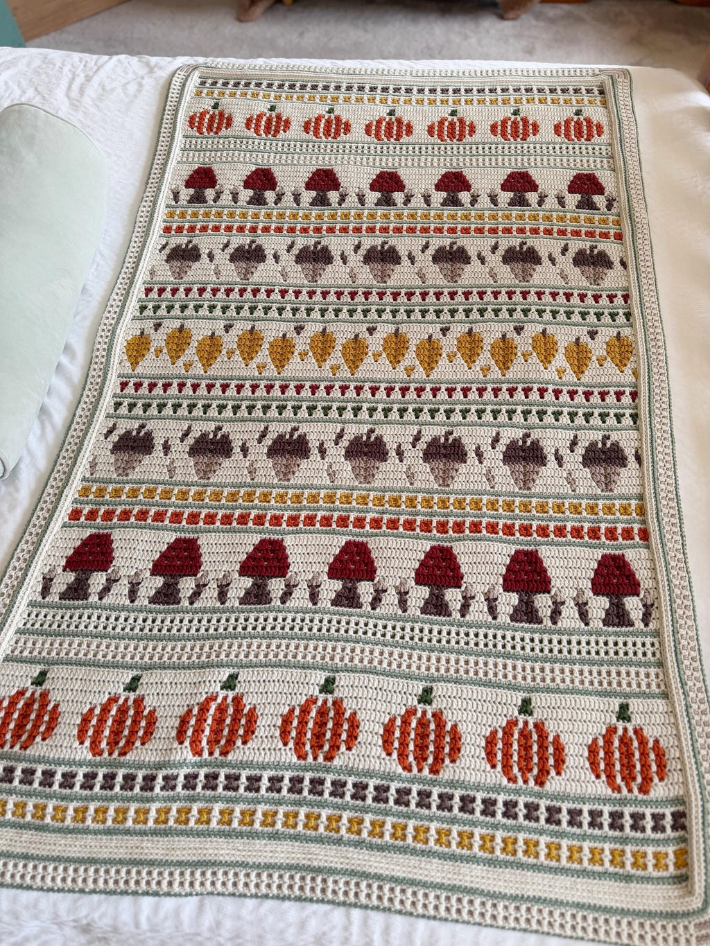Fall Mosaic Blanket Crochet Pattern — image 8