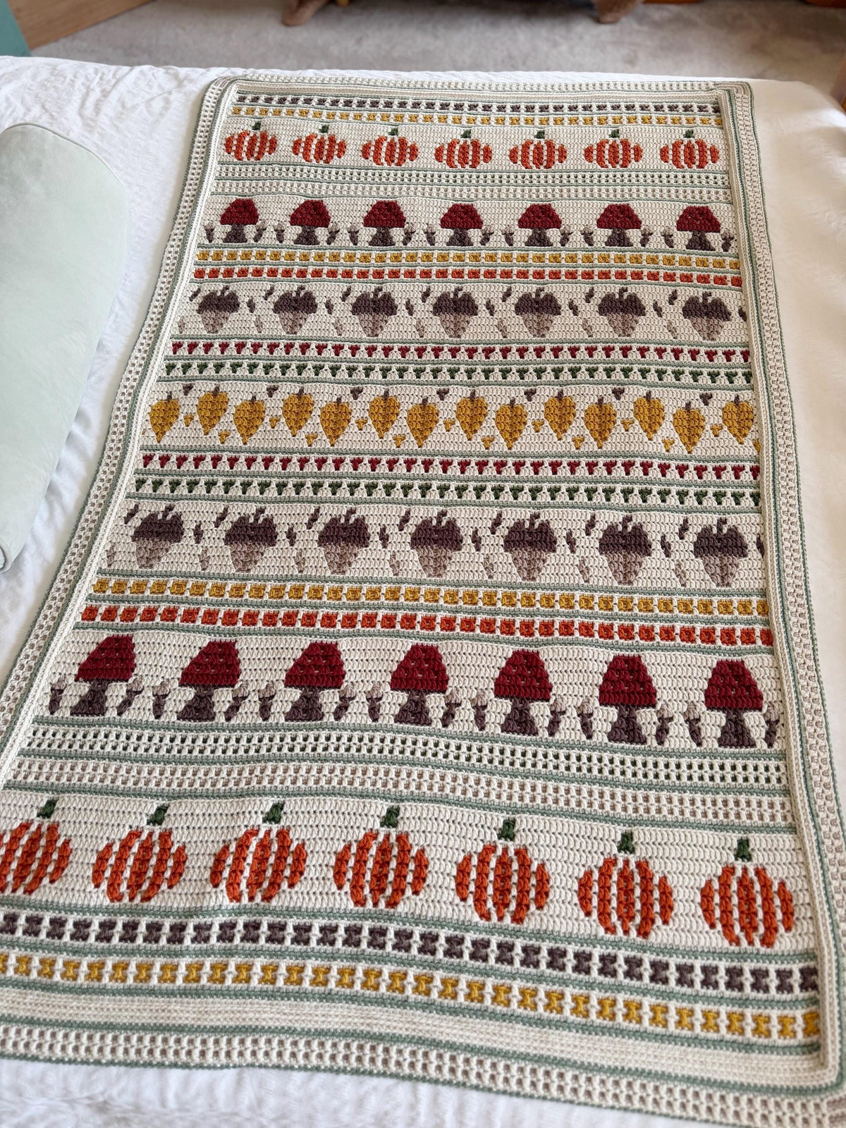Fall Mosaic Blanket Crochet Pattern — image 8