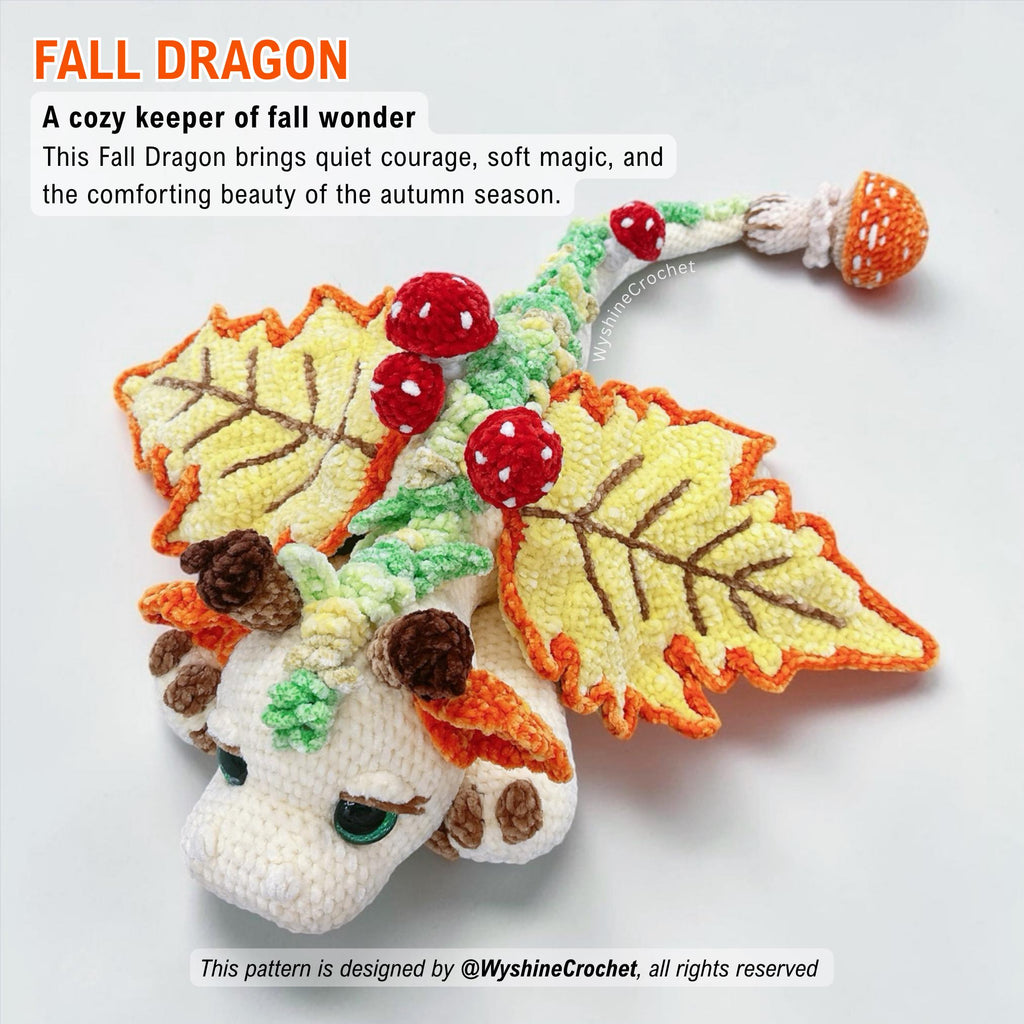 Fall Dragon Crochet Pattern — image 2
