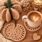 Pumpkin Coaster Set Crochet Pattern — image 9