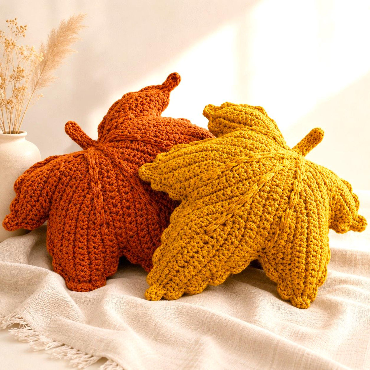 Autumn Leaf Pillow Crochet Pattern — image 4