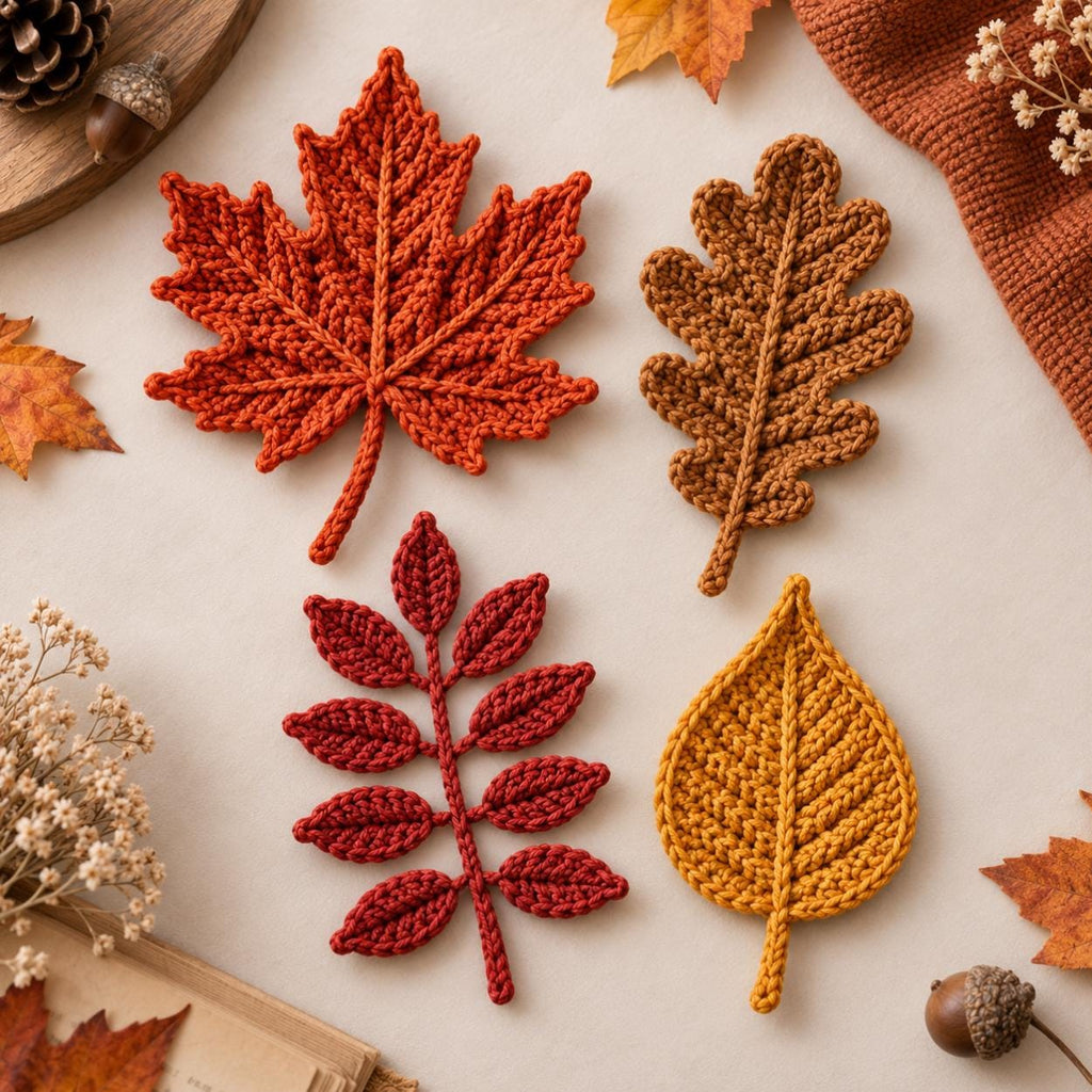 Autumn Maple Oak Leaf Crochet Pattern — image 2