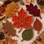 Autumn Maple Oak Leaf Crochet Pattern — image 3