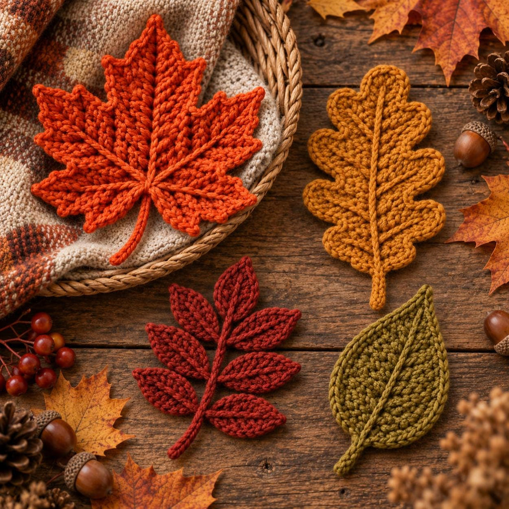 Autumn Maple Oak Leaf Crochet Pattern — image 5