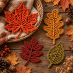 Autumn Maple Oak Leaf Crochet Pattern — image 5