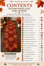 Autumn Maple Leaf Table Runner Crochet Pattern — image 2