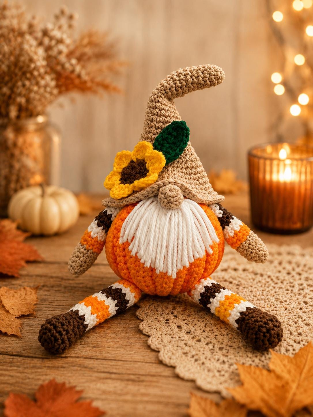Pumpkin Gnome Amigurumi Crochet Pattern — image 3
