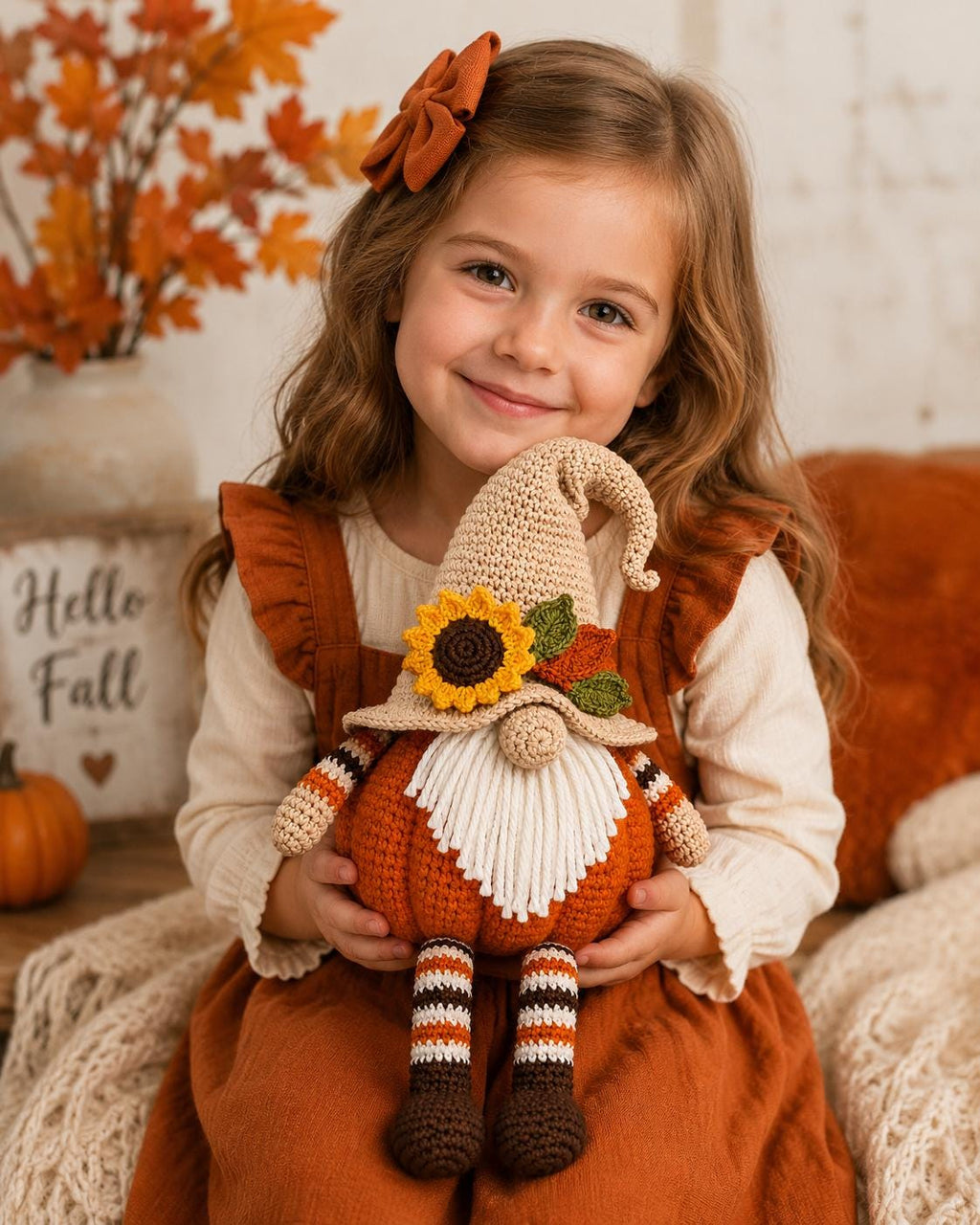 Pumpkin Gnome Amigurumi Crochet Pattern — image 4